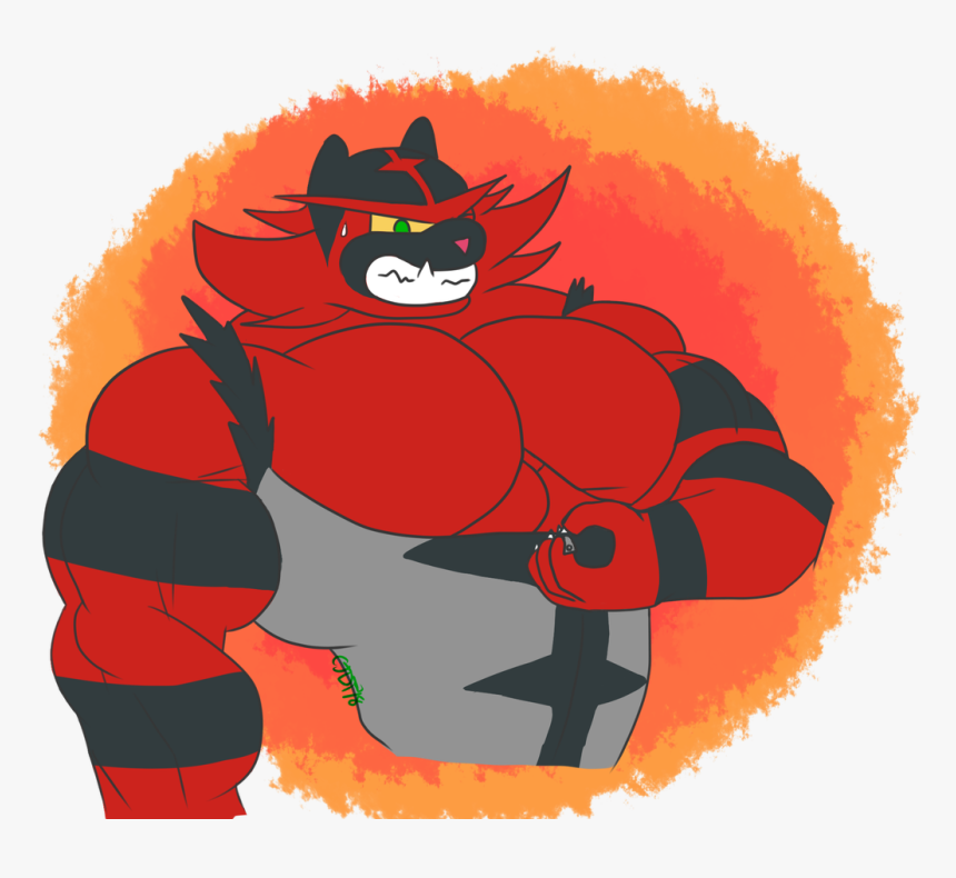 Incineroar Have Big Pecs Big Problem Big Love <3 - Incineroar Bigger Pecs, HD Png Download