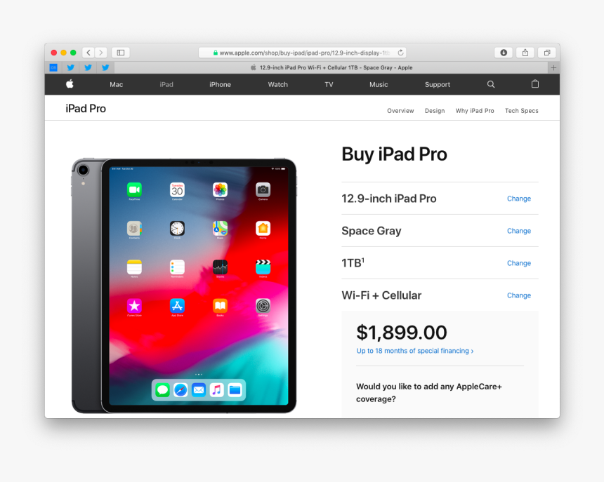 Ipad Pro 2018 Cost, HD Png Download