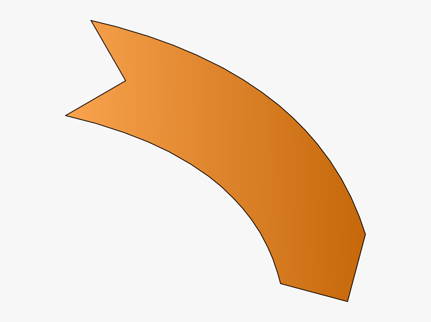 Png Curve Orange Arrow, Transparent Png