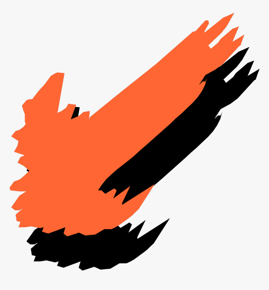 Orange Arrow Png For Kids - Portable Network Graphics, Transparent Png