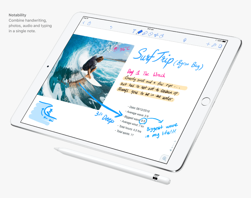 Ios 11 Apple Pencil, HD Png Download