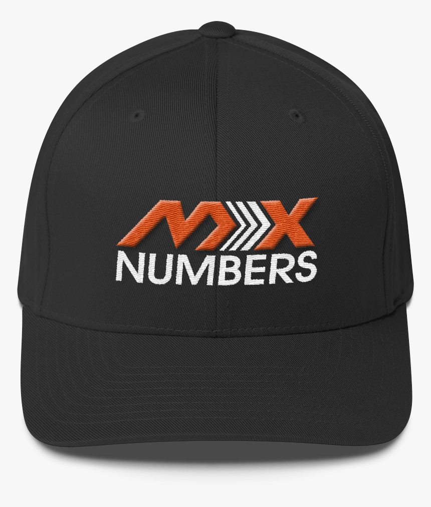 Mxnumbers Flexfit Hat With Gray Undervisor- Orange - Baseball Cap, HD Png Download