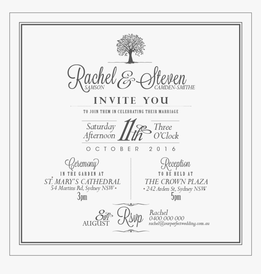 Transparent Wedding Invitation Png - Academic Certificate, Png Download