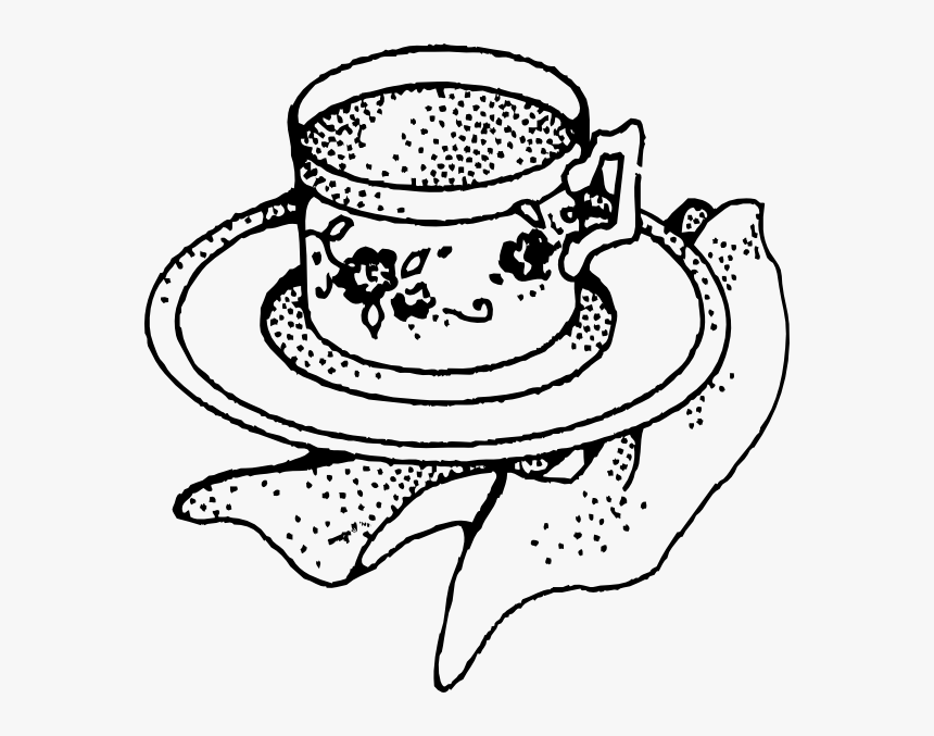 Free Vector Cup Of Tea Clip Art Tea Cup Coffee Black And White