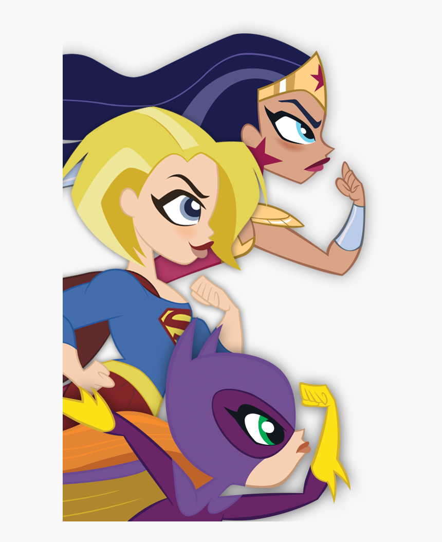 Superhero Boy And Girl Png 1 Color - Cartoon, Transparent Png