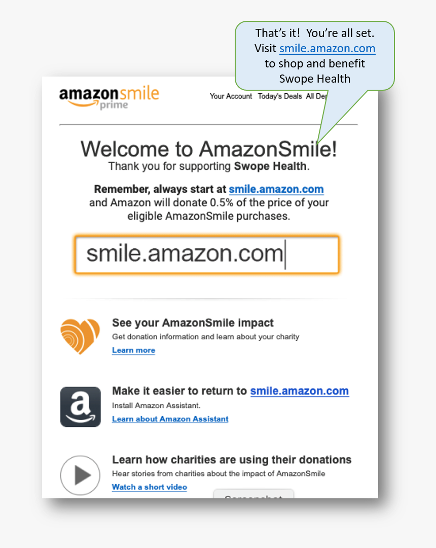 Amazonsmile Step - Amazon Prime, HD Png Download