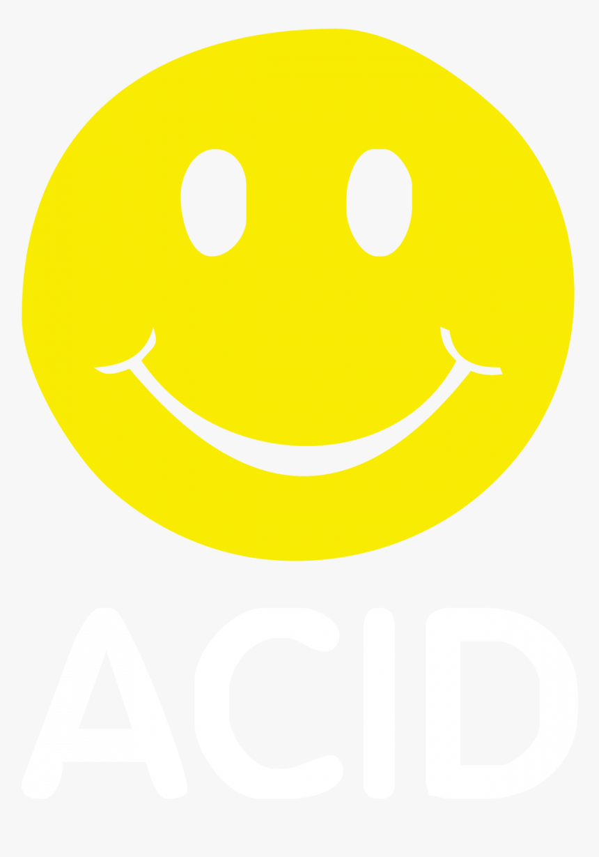 90s Rave Smiley Face Png - Acid House Smily Face, Transparent Png