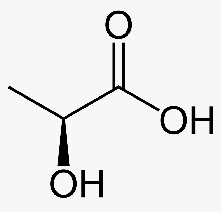 Lactic Acid Structural Formula, HD Png Download