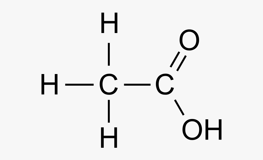 Draw Ethanoic Acid, HD Png Download
