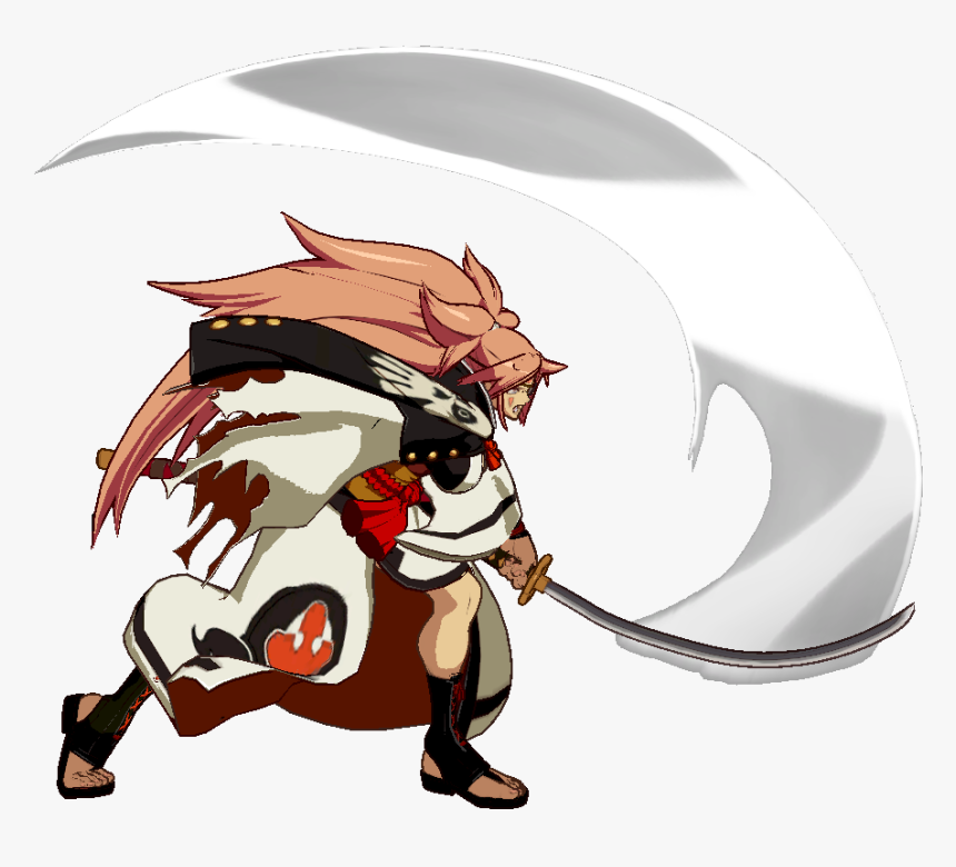 Ggxrd Baiken 5h - Cartoon, HD Png Download