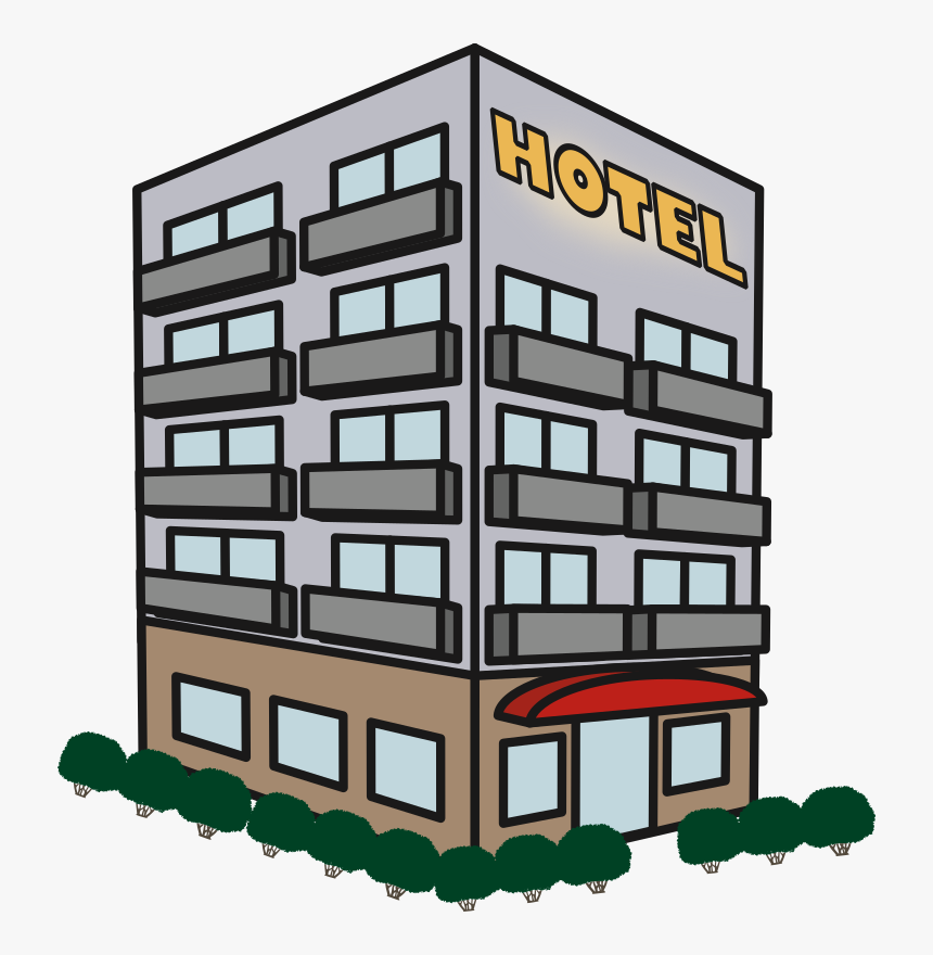 Hotel Building - Apartment Clipart, HD Png Download