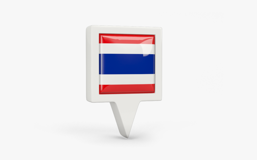 Square Pin Icon - Thailand Flag Pin Icon, HD Png Download