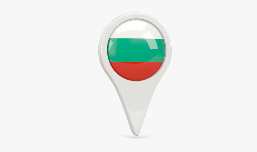 Round Pin Icon - Flag Bulgaria Symbol Png, Transparent Png