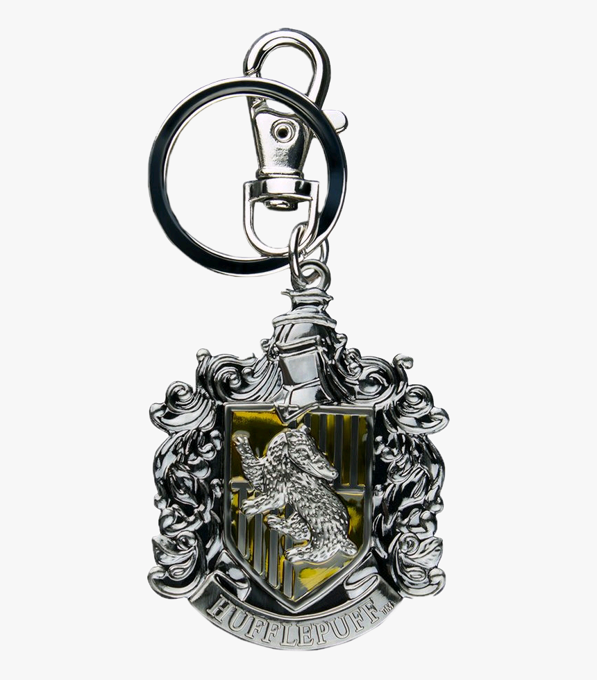 Harry Potter Hufflepuff Logo Metal Keychain, HD Png Download