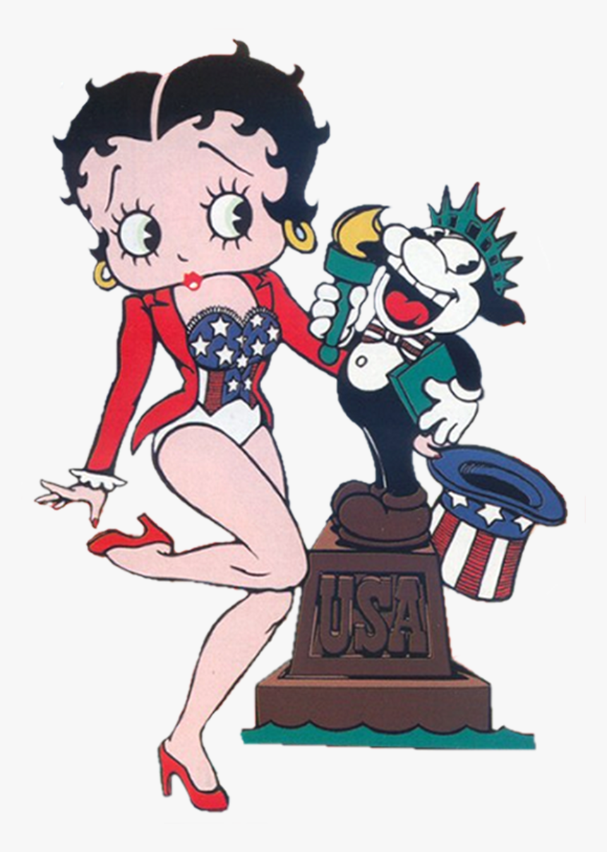 Red White And Blue Betty Boop - Betty Boop Blue, HD Png Download