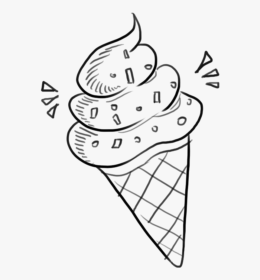 #emoji #ıcecream #line #drawing #freetoedit #귀여운 #可愛い - Doodle Png Ice Cream, Transparent Png