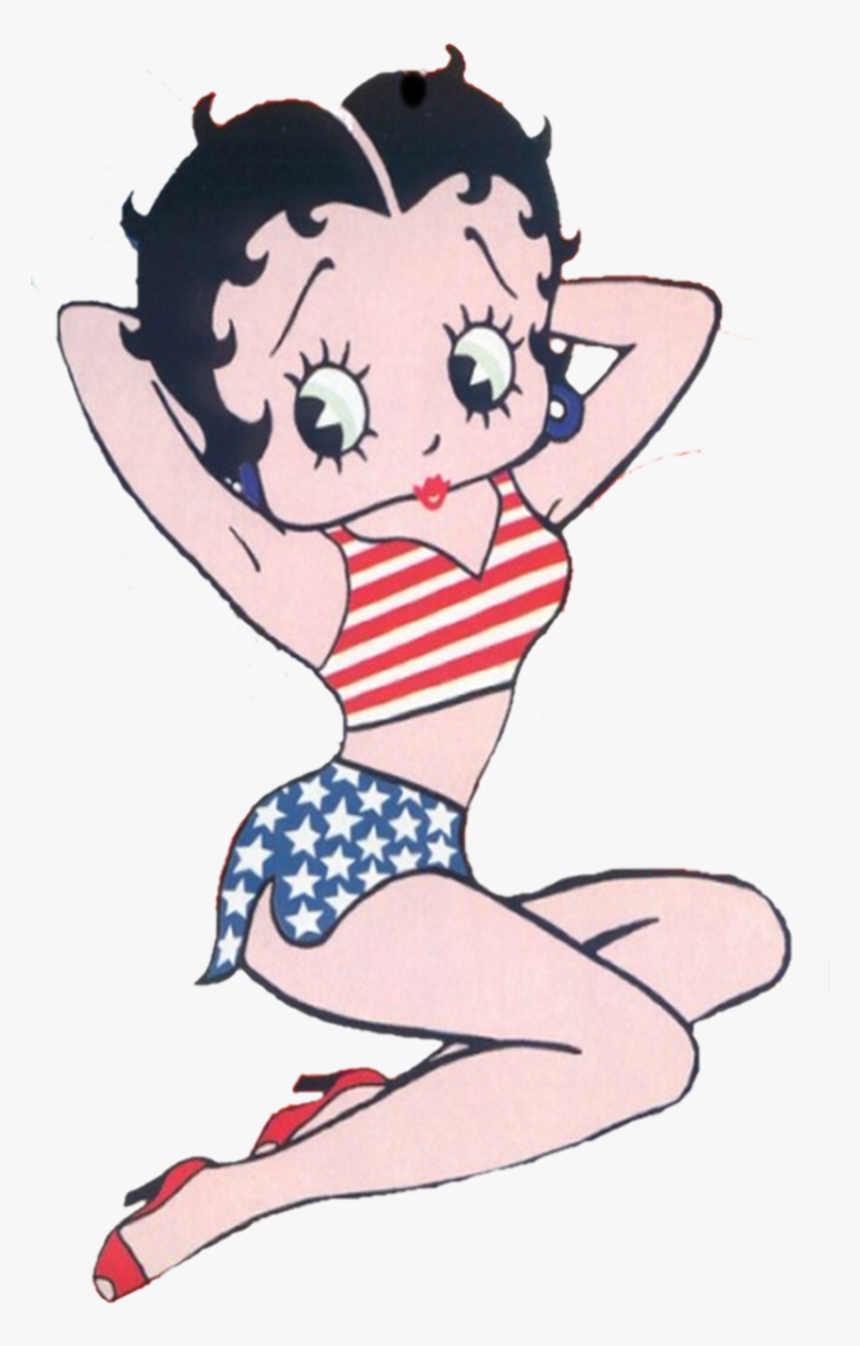 Betty Boop Americas Sweetheart - Betty Boop American Flag, HD Png Download