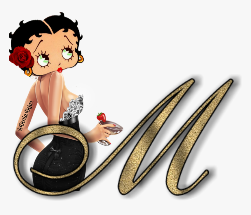 #letram #bettyboop@deniabejar #bettyboop #bydeniabejar - Letra De Betty Boop, HD Png Download
