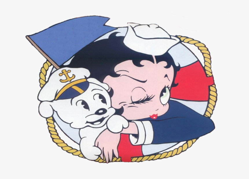 Ss Betty Boop - Betty Boop With Her Dog, HD Png Download