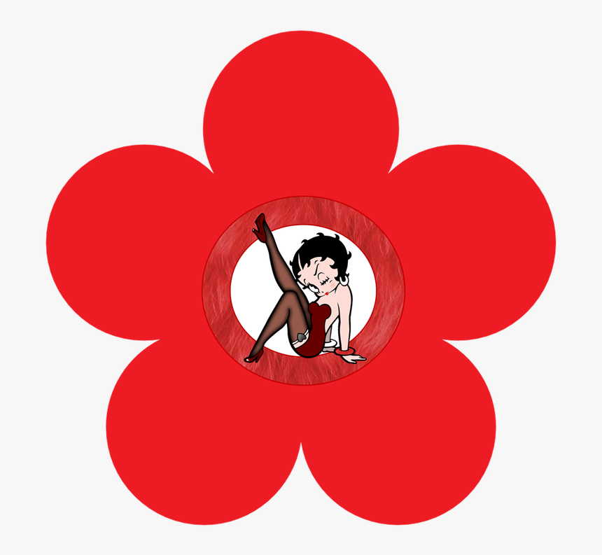 Betty Boop, Toppers Or Free Printable Candy Bar Labels - Pink Flower Clipart, HD Png Download