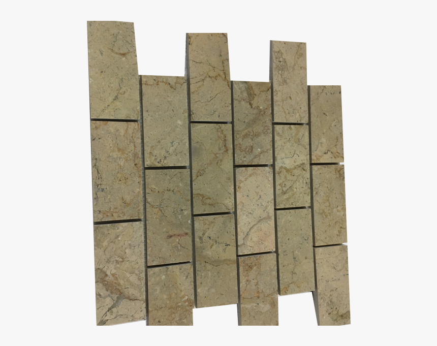 Brick Pattern Sahara Gold Marble Polished Mesh-mounted - Wood, HD Png Download