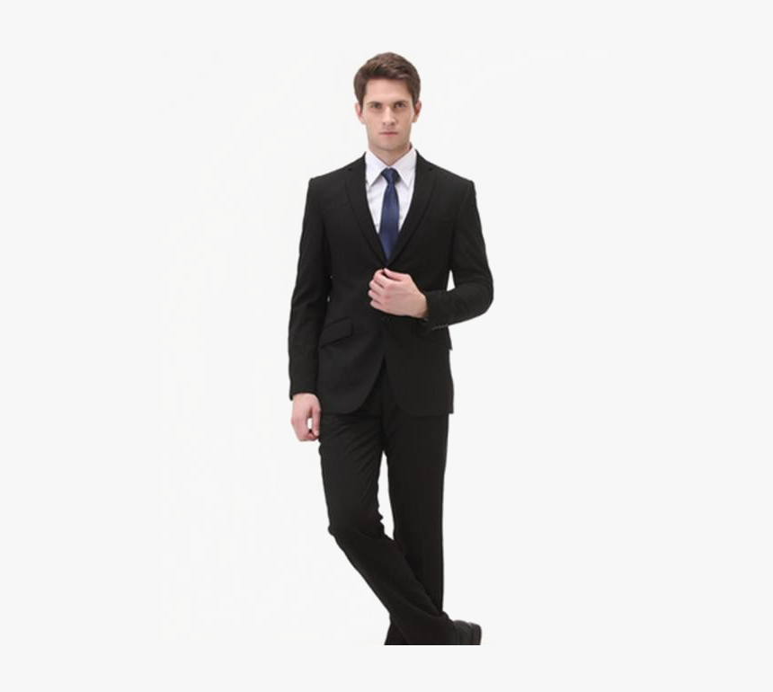 Groom In Black Suit Transparent Image - Transparent Man In Suit, HD Png Download