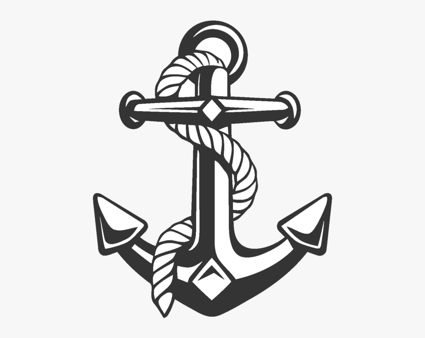 Rope Png Anchor - Anchor With A Rope, Transparent Png
