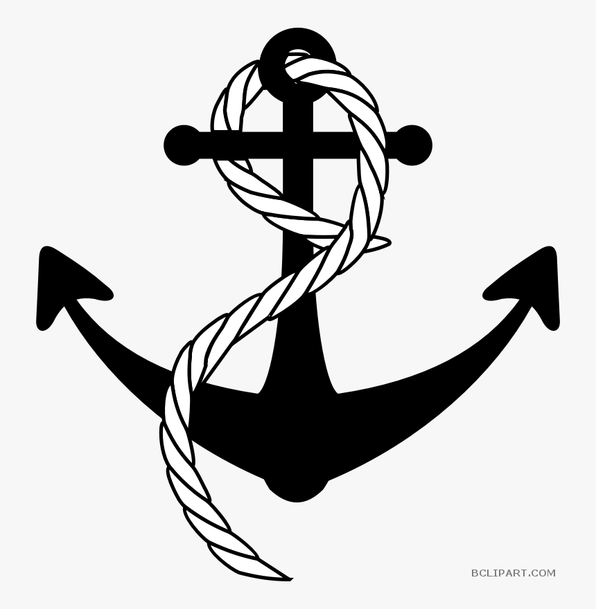 Anchor With Rope Transparent Clipart Anchor Rope Clip - Anchor With Rope Png, Png Download