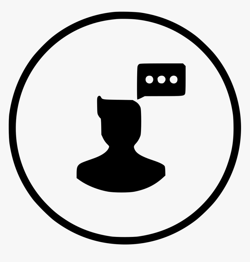 Man Chat Communication Male Think, HD Png Download