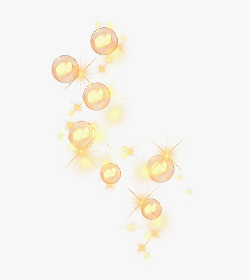 #bubbles #burbujas #destellos #sparkles #lights #luces - Destellos De Luz Dorados Png, Transparent Png
