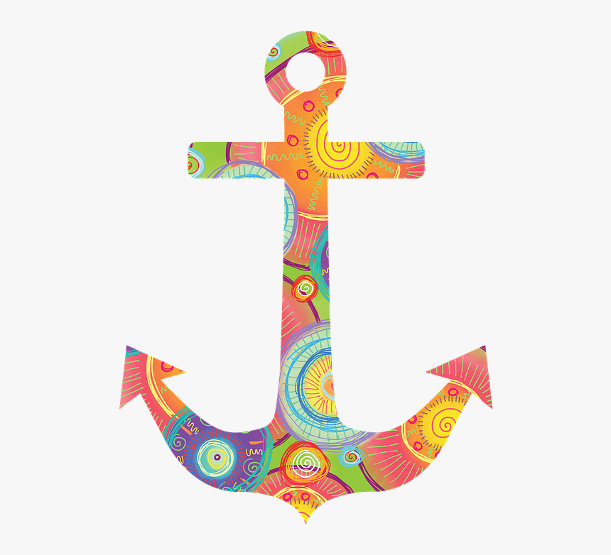 Anchor, Nautical, Beach, Ocean, Summer, Weight, Symbol - Cross Tattoo Clipart, HD Png Download