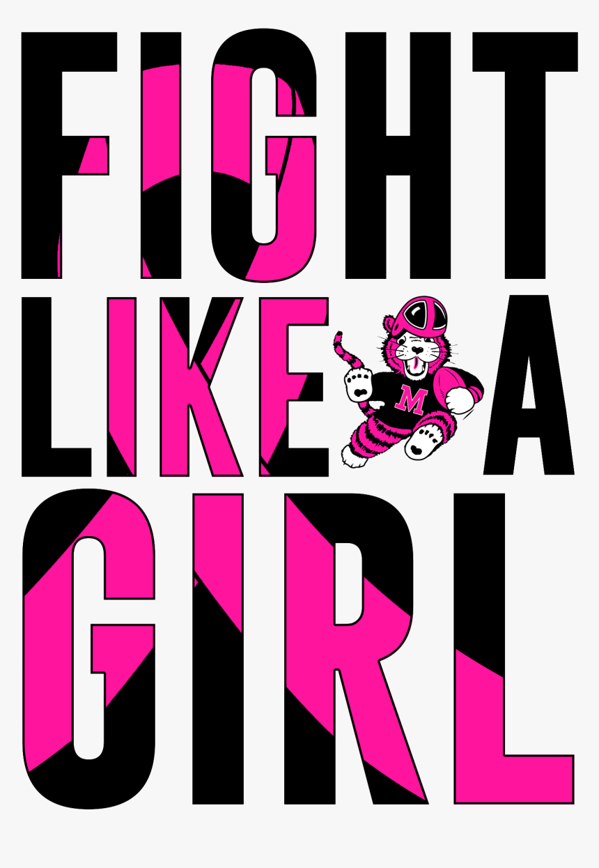 Fight Like A Girl Breast Cancer , Png Download - Graphic Design, Transparent Png