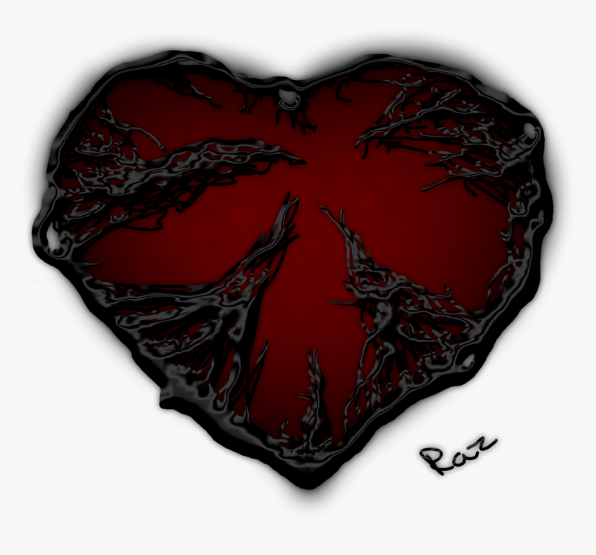Download Dark Red Heart Png Pic - Heart Dark Image Png, Transparent Png