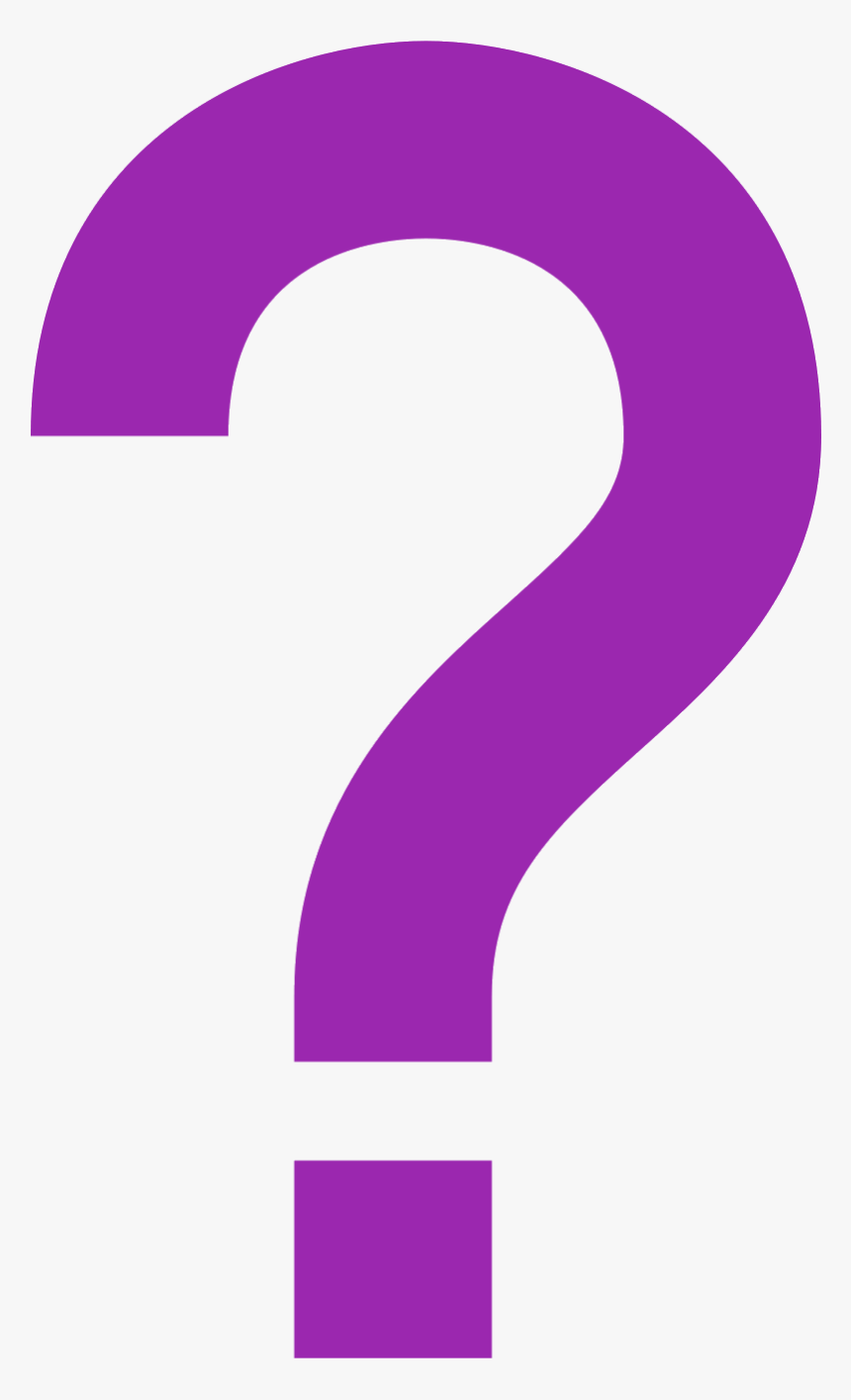 Transparent Computer Confusion Clipart - Purple Question Mark Clipart, HD Png Download