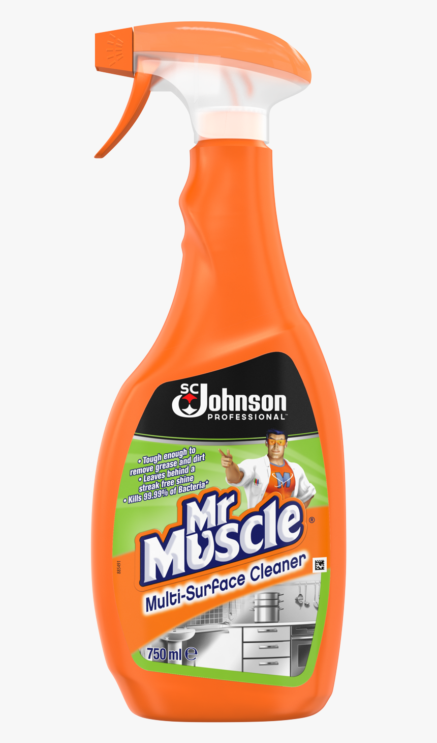 Scjp Mr Muscle Multi Surface Cleaner - Mr Muscle Multi Purpose Cleaner, HD Png Download