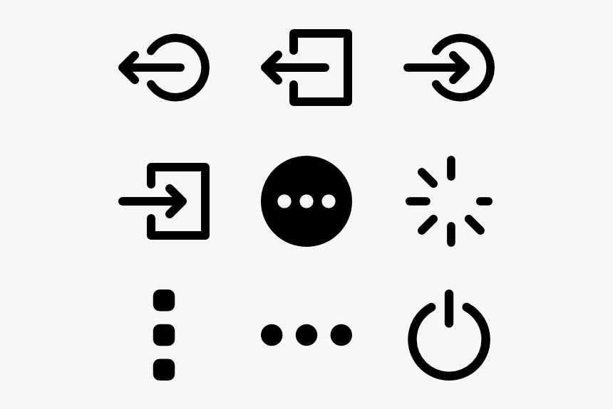 Web Button Compilation - Hamburger Menu Icons Transparent, HD Png Download
