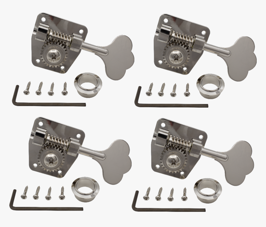 Gotoh, Large Nickel For Bass, 4 In A Line Image - Rear-view Mirror, HD Png Download