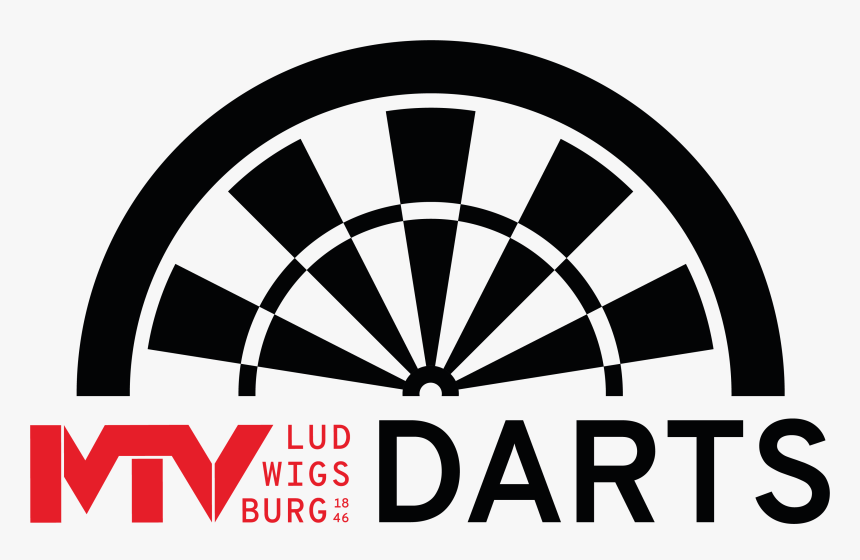 Mtv Darts Logo - Dart Board Black And White, HD Png Download