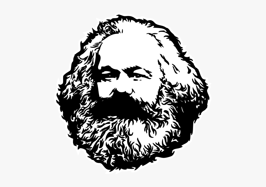 Karl Marx Monochromatic - Karl Marx Clip Art, HD Png Download