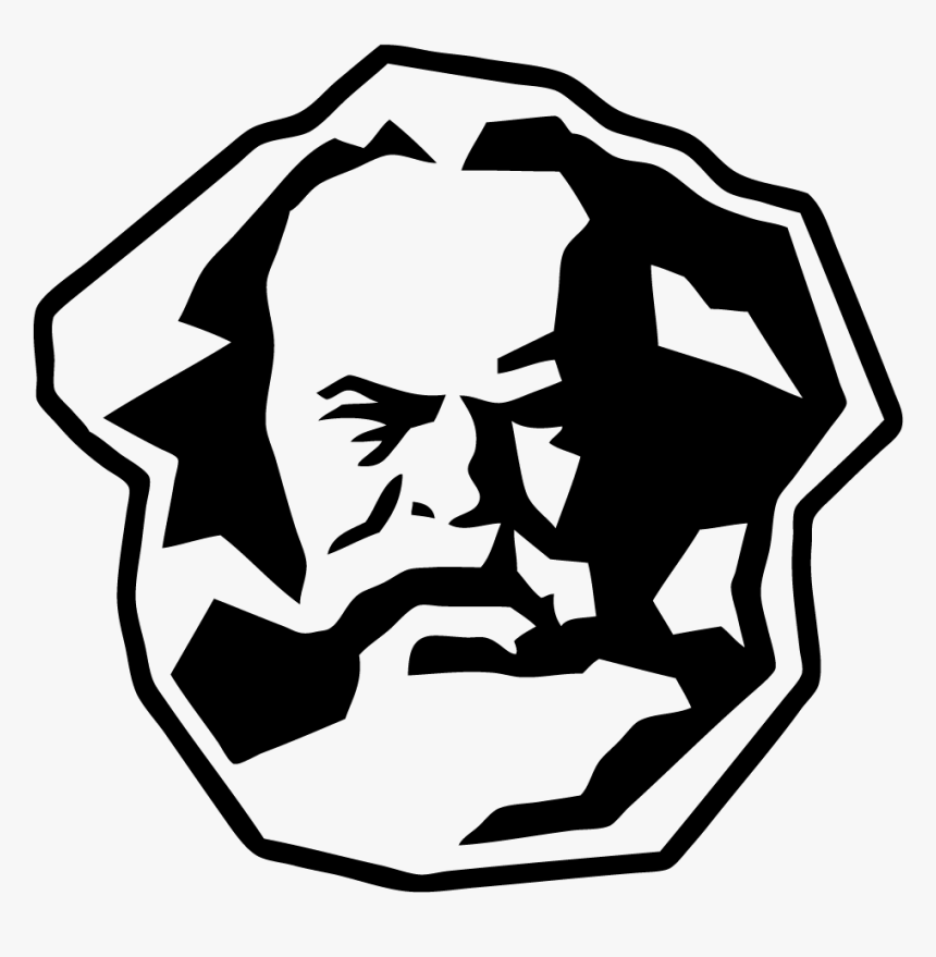 Karl Marx Stencil , Png Download - Marx Stencil Png, Transparent Png