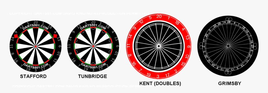 Regional Dartboard Copyright Darts01 - History Of Dartboards, HD Png Download