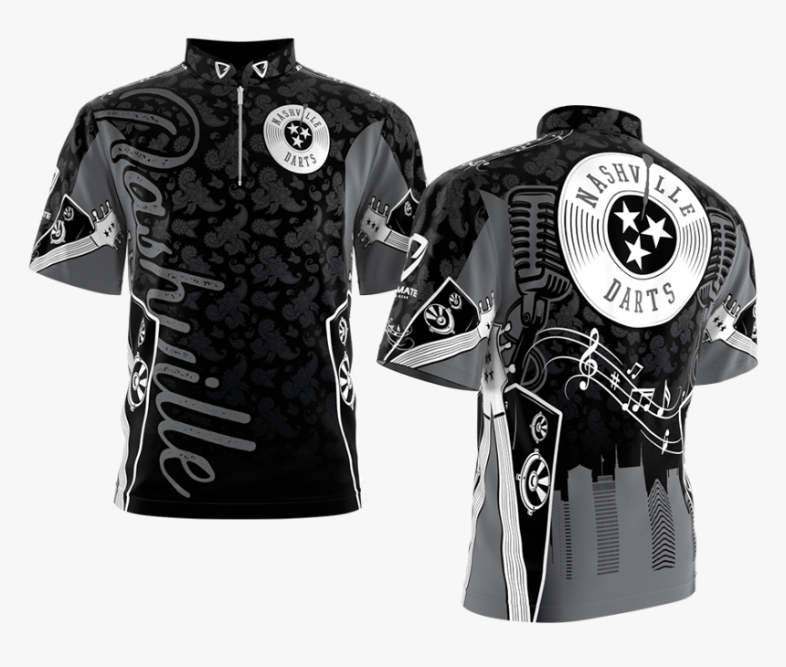 Nashville Darts Black 
 Data-large Image //cdn - Best Dart Uniform Design, HD Png Download