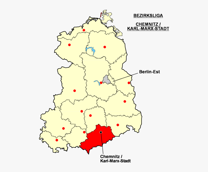 Rda Localisation Bezirksliga Chemnitz Karl Marx Stadt - East Germany, HD Png Download