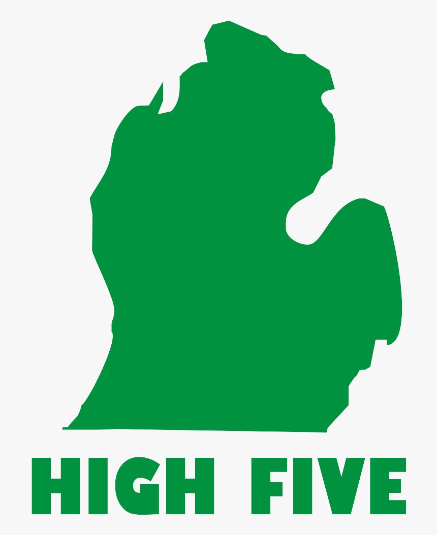 Michigan High Five Shirt - State Of Michigan High Five, HD Png Download