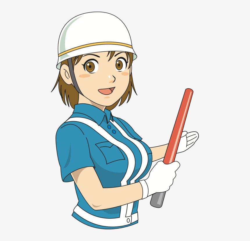 Shoe,human,girl - Female Security Guard Cartoon, HD Png Download