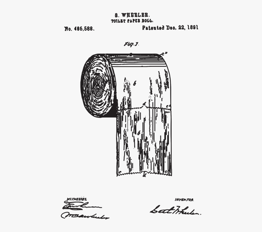 First Drawing Of Toilet Paper, HD Png Download