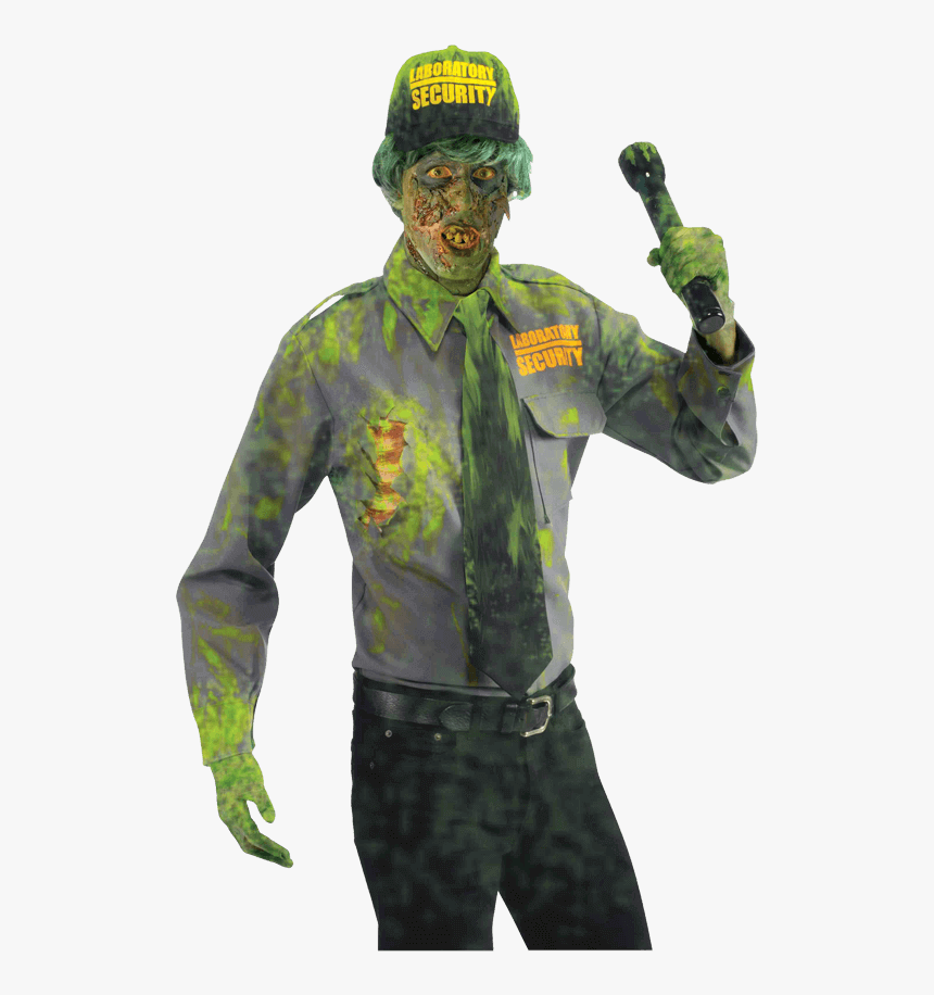 Biohazard Zombie Security Guard Costume - Mens Security Guard Costume, HD Png Download