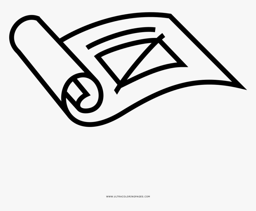 Blueprint Coloring Page, HD Png Download