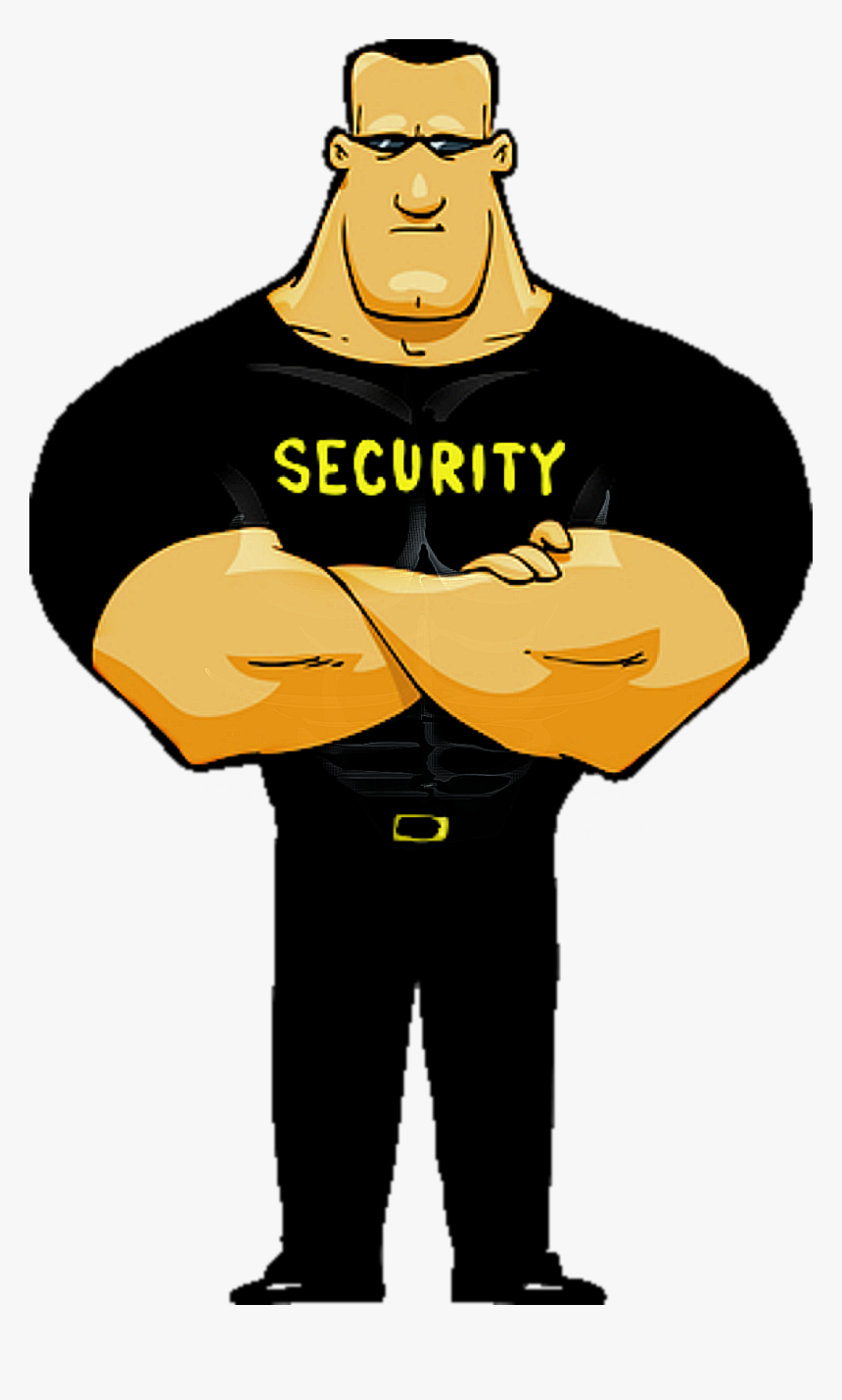 #security , #guard , #freetoedit - Security Cartoon, HD Png Download