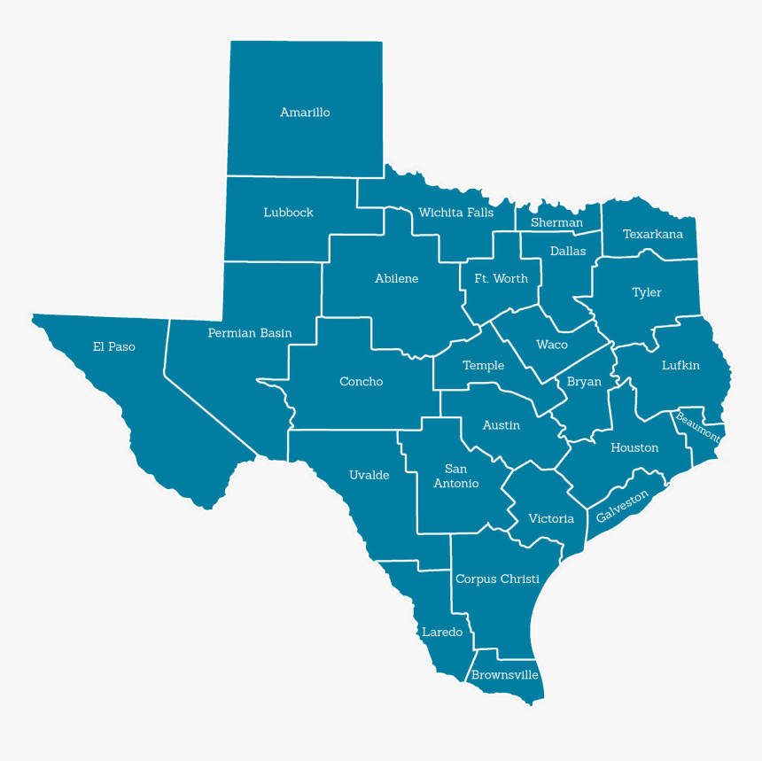 Texas Map, HD Png Download